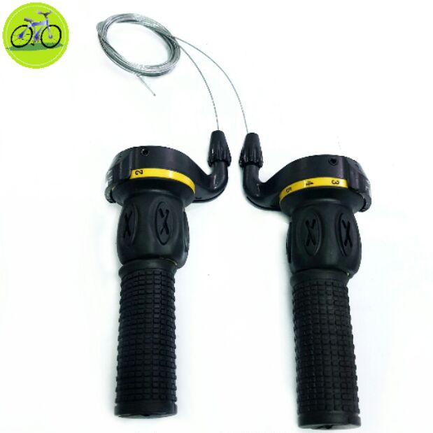 Cặp tay đề vặn xe đạp thể thao 3x7