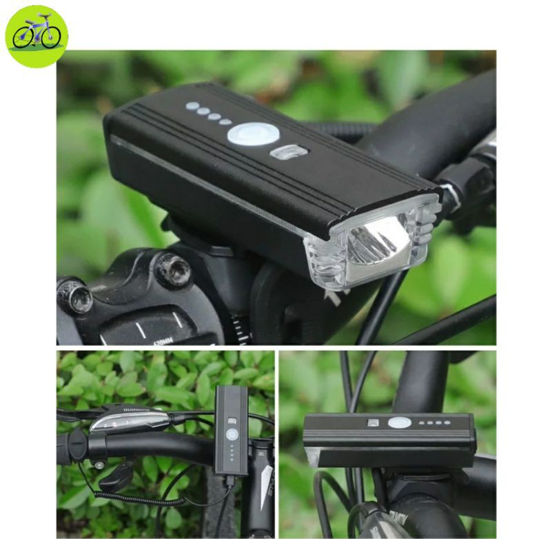 Đèn LED Xe Đạp Sạc USB Kết Hợp Còi - Siêu Sáng, Chống Nước, Độ Bền Cao