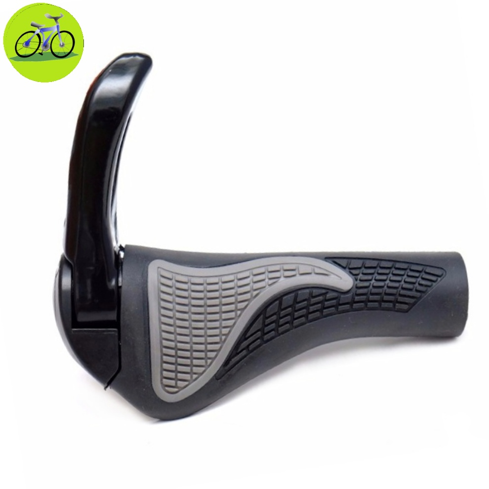 Tay nắm xe đạp sừng trâu cao su chống mỏi, tay nghĩ nhôm siêu nhẹ