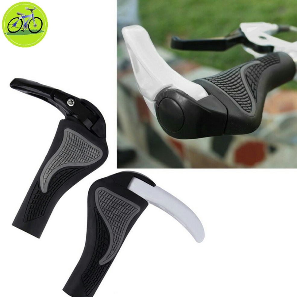 Tay nắm xe đạp sừng trâu cao su chống mỏi, tay nghĩ nhôm siêu nhẹ