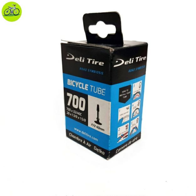 Ruột Xe Đạp Deli Tire 700c Van Nhỏ/Van Lớn - Kích Thước 26, 27.5 Inch