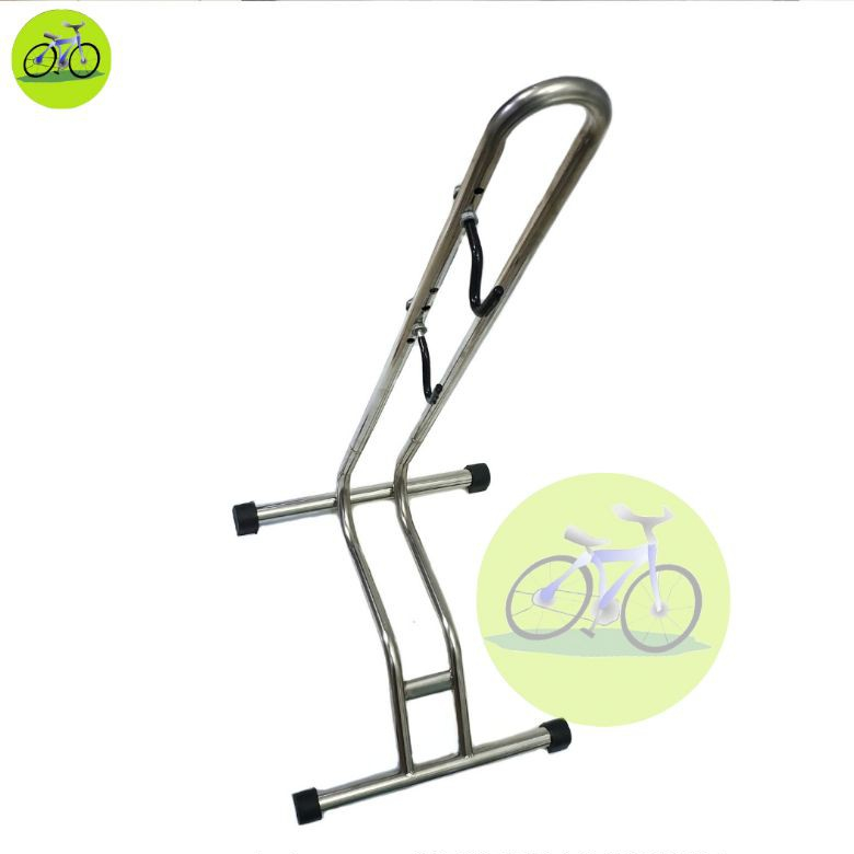 Chân chống inox xe đạp dựng chữ L