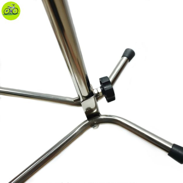 Chân chống xe đạp dựng Inox móc treo bọc cao su cao cấp