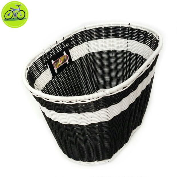 Giỏ xe đạp, rổ xe máy điện chất liệu các sợi mây tổng hợp elip