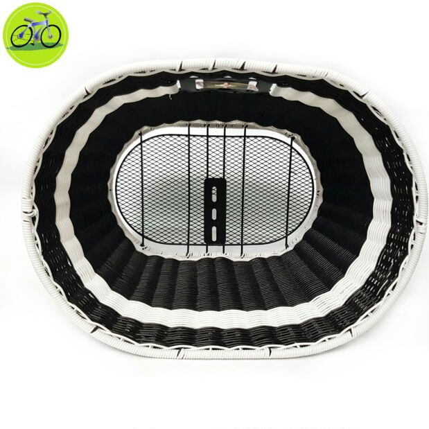 Giỏ xe đạp, rổ xe máy điện chất liệu các sợi mây tổng hợp elip