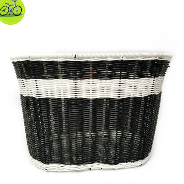 Giỏ xe đạp, rổ xe máy điện chất liệu các sợi mây tổng hợp elip
