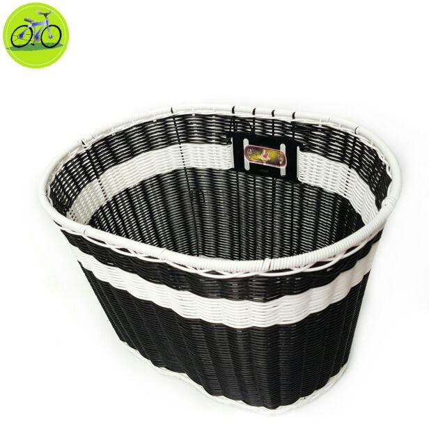 Giỏ xe đạp, rổ xe máy điện chất liệu các sợi mây tổng hợp elip