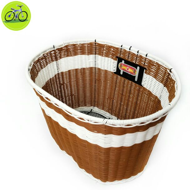 Giỏ xe đạp, xe đạp điện rổ được làm từ sợ mây nhựa khung sắt cao cấp elip
