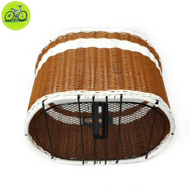 Giỏ xe đạp, xe đạp điện rổ được làm từ sợ mây nhựa khung sắt cao cấp elip