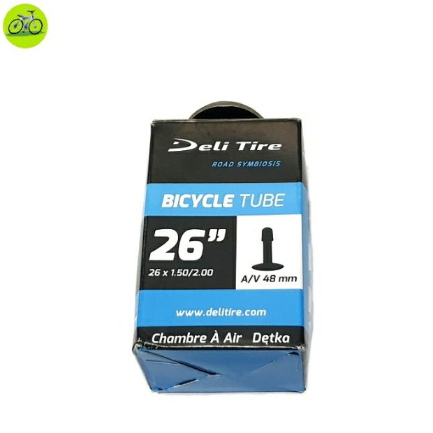 Ruột Săm xe đạp Siêu nhẹ Deli 26x1.50/2.00 AV-48mm - Van Xe Mỹ - van xe máy