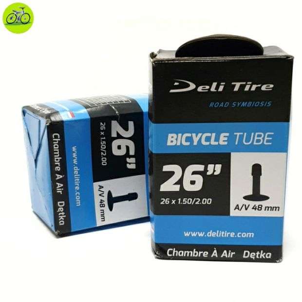 Ruột Săm xe đạp Siêu nhẹ Deli 26x1.50/2.00 AV-48mm - Van Xe Mỹ - van xe máy