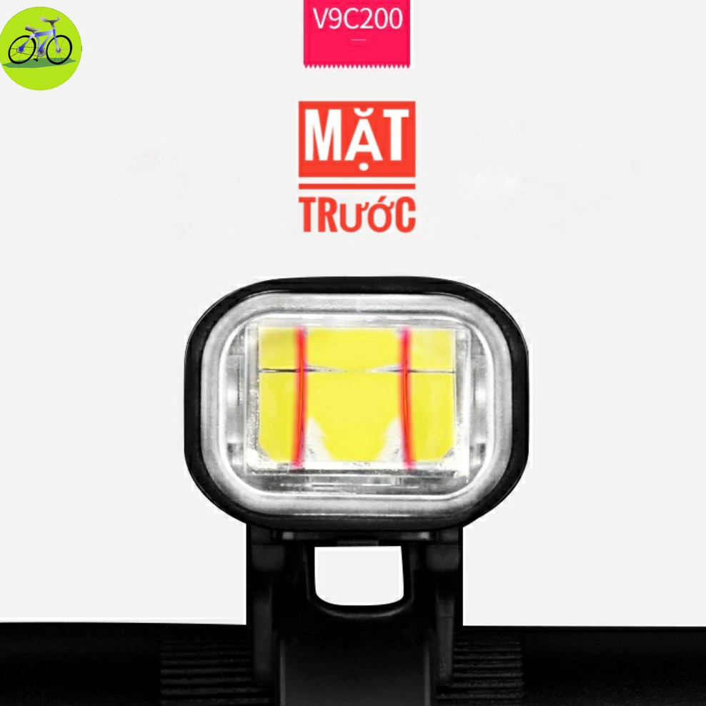 Đèn xe đạp siêu sáng chống nước với độ bền cao, Sạc USB pin 2000mAh