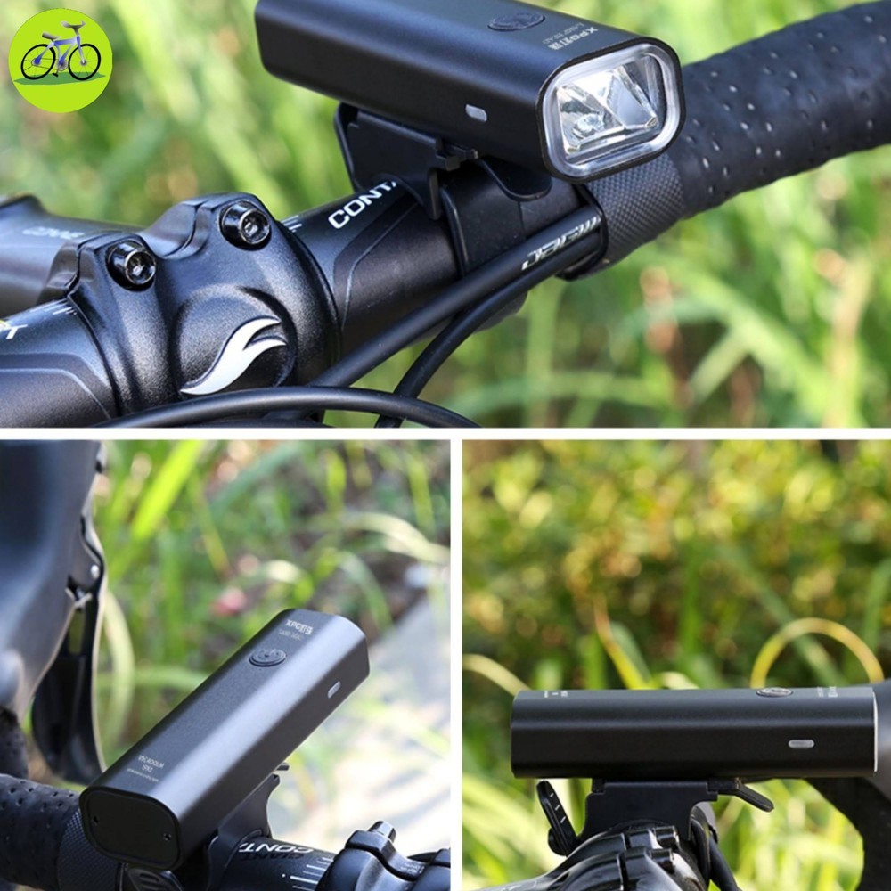 Đèn xe đạp siêu sáng chống nước với độ bền cao, Sạc USB pin 2000mAh