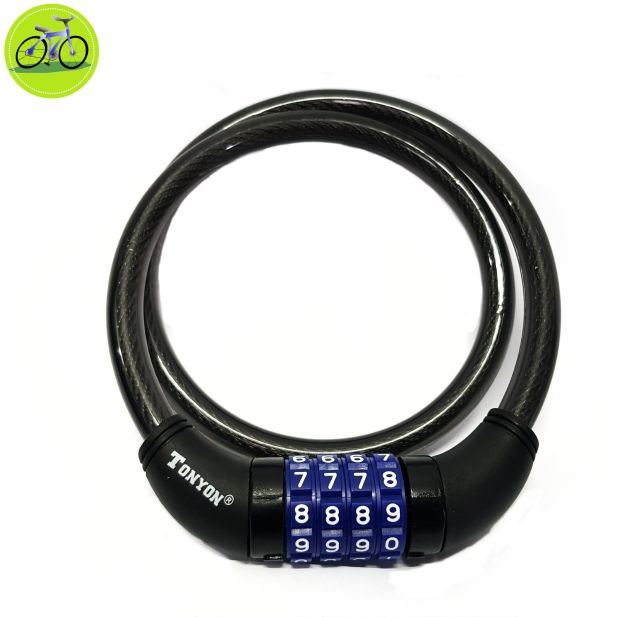 Khóa xe đap dây mã 4 số TONYON