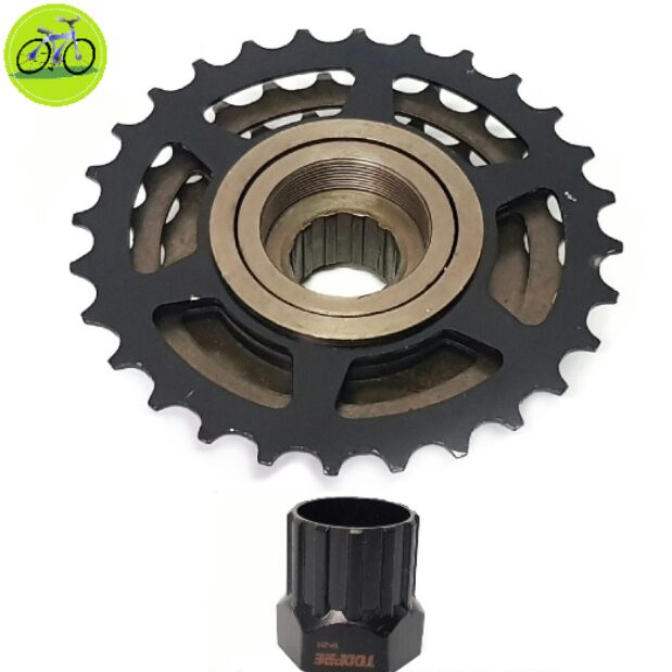 Combo líp xe đạp shimano 7 Shimano Và dụng cụ cảo tháo vặn líp xe đạp thể thao