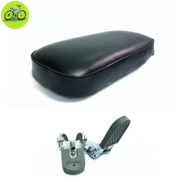 Bộ gác chân và nệm yên sau xe đạp Gắn Xe Đạp