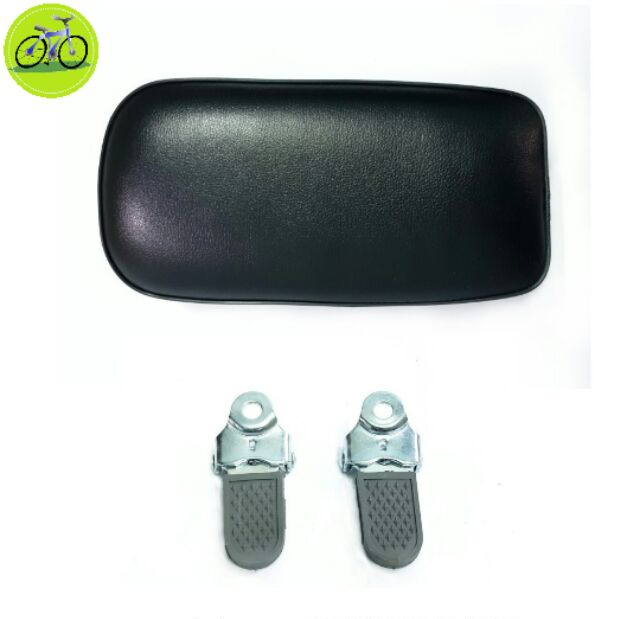 Bộ gác chân và nệm yên sau xe đạp Gắn Xe Đạp