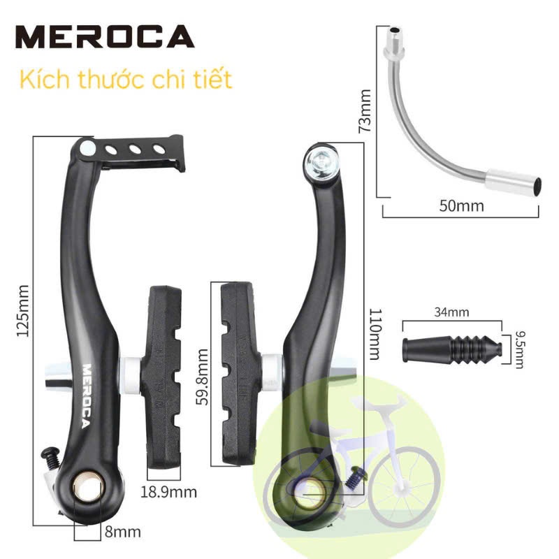 [HCM] Thắng xe đạp càng V Maroca / Ngàm thắng xe đạp thể thao bắt sườn XEDAPHCM