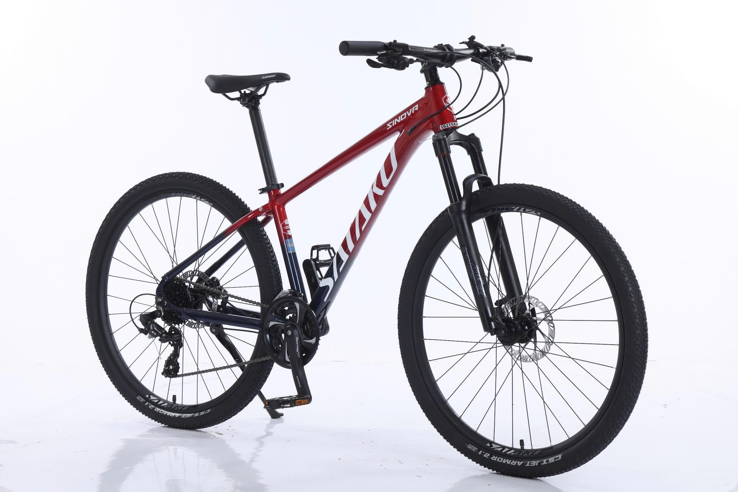 SATAKO SINOVA 2025 – Xe Đạp Địa Hình MTB 27.5 Inch, Khung Nhôm 6061, Shimano 24 Tốc Độ, Phanh Dầu MT200