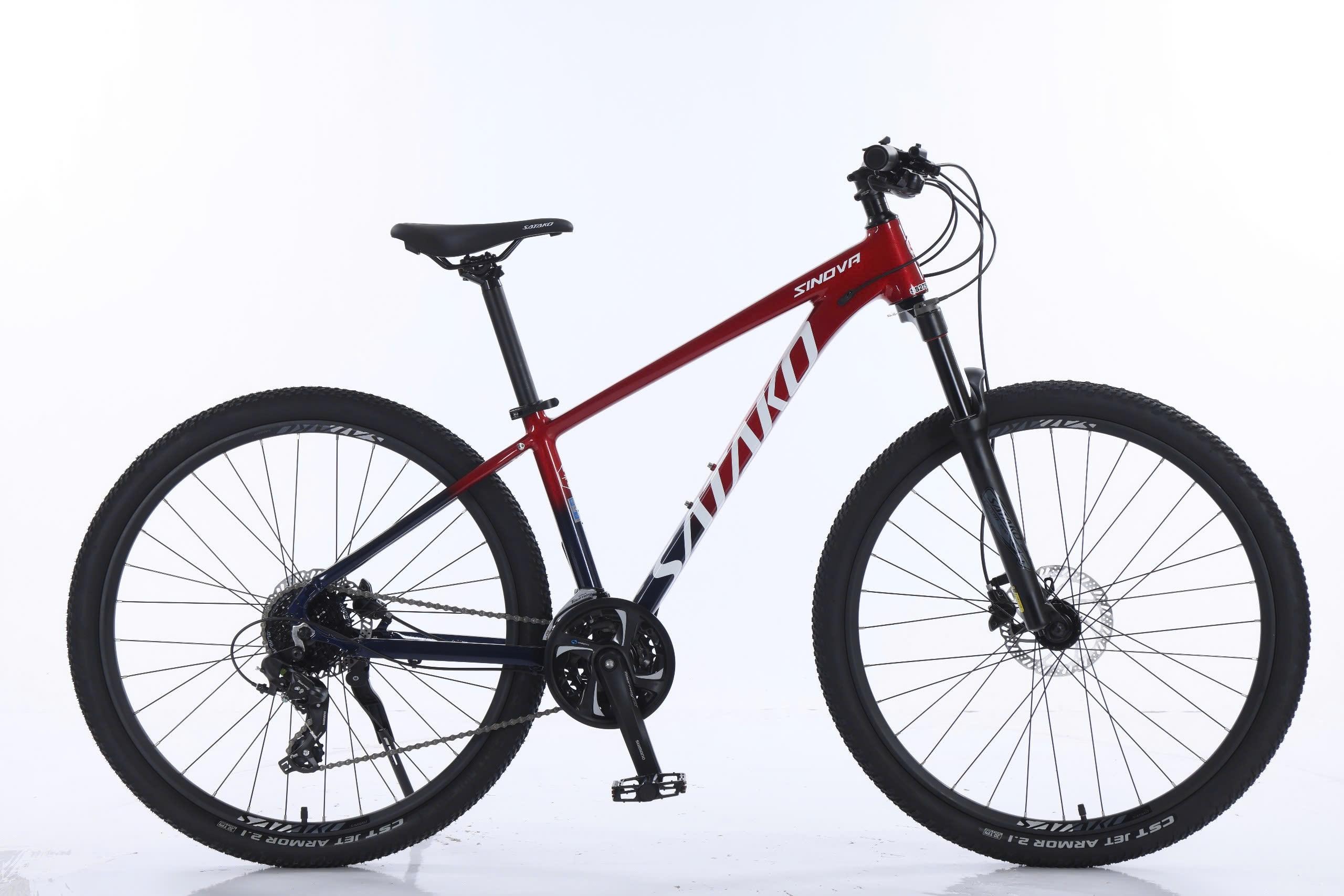 SATAKO SINOVA 2025 – Xe Đạp Địa Hình MTB 27.5 Inch, Khung Nhôm 6061, Shimano 24 Tốc Độ, Phanh Dầu MT200