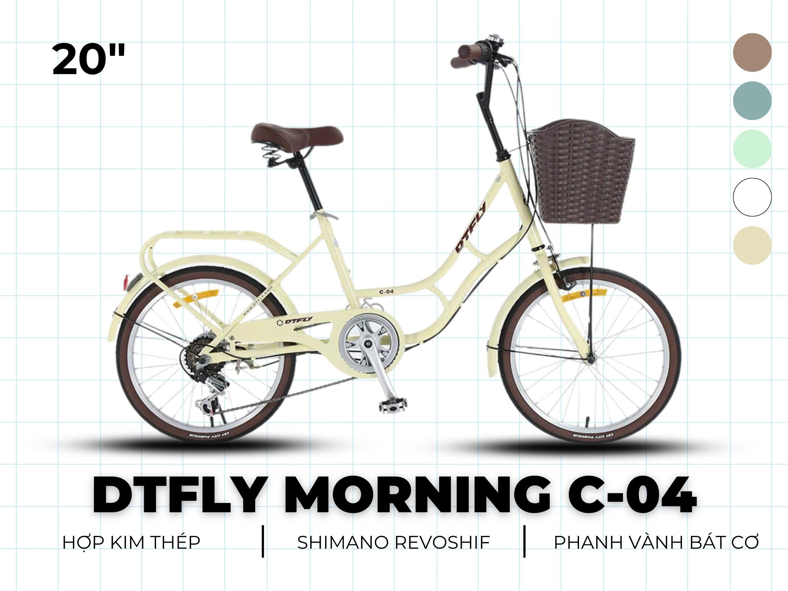 Xe Đạp mini DTFLY MORNING C-04 / phù hợp nữ 1m45-1m65