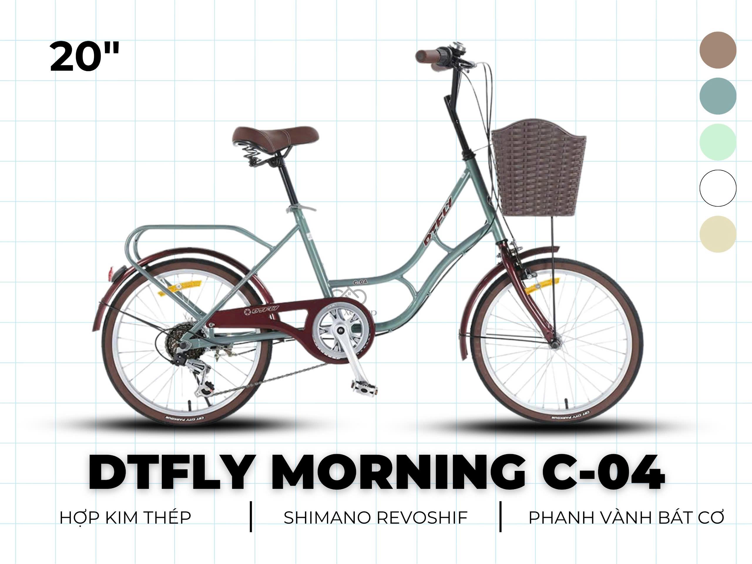 Xe Đạp mini DTFLY MORNING C-04 / phù hợp nữ 1m45-1m65