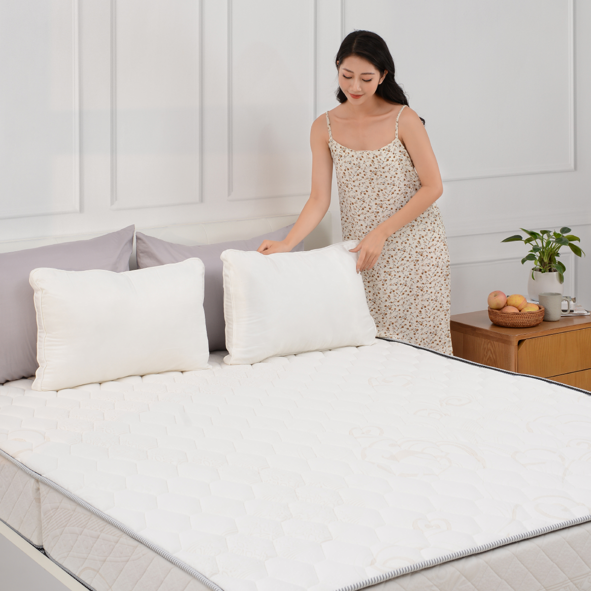 Đệm cứng bông ép tinh khiết mix foam TH3 SH_DF22 003