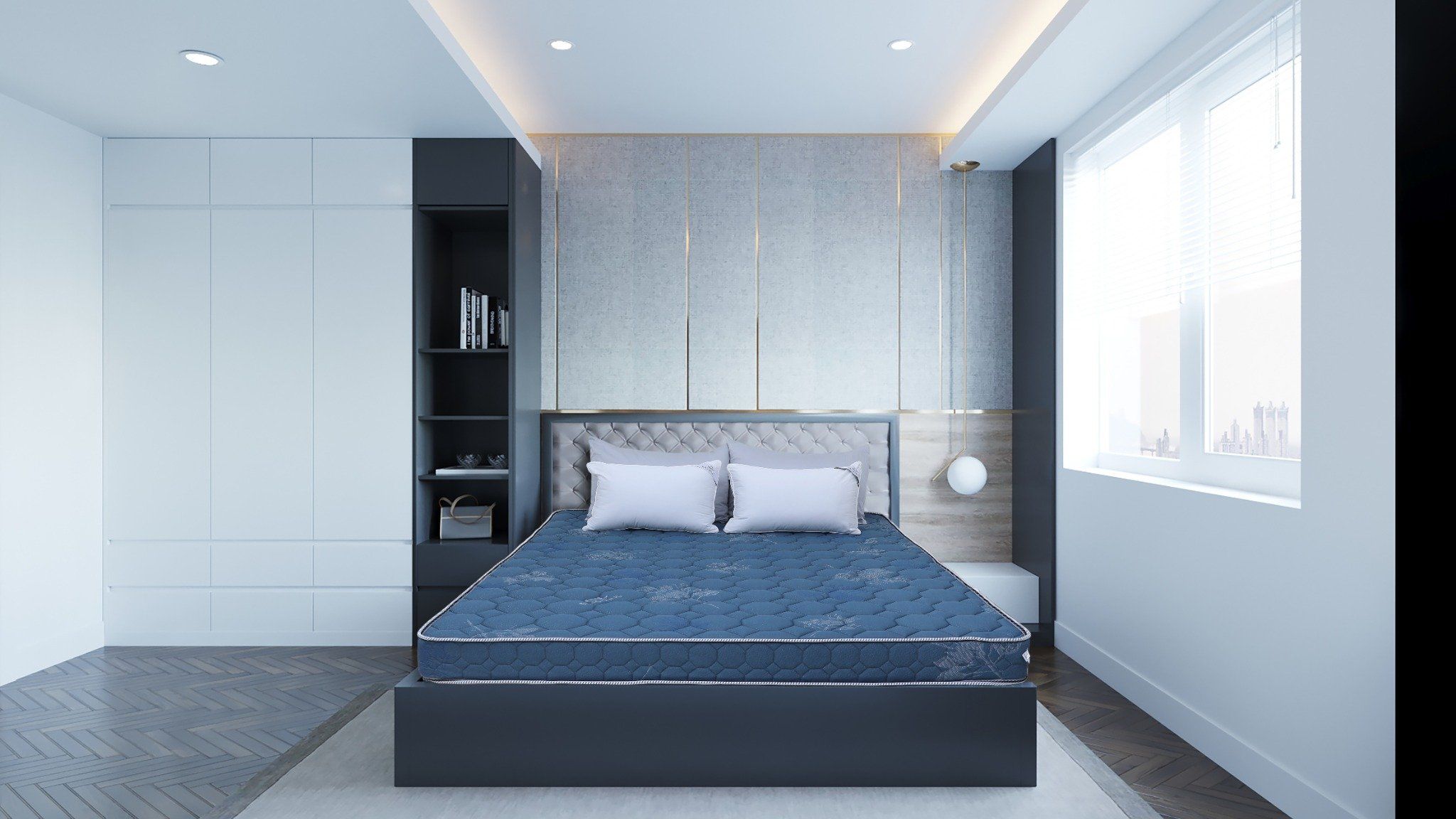 Đệm cứng bông tinh khiết mix foam TH3 SH_DF25 304