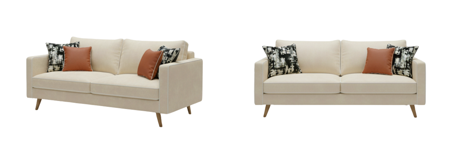 Mẫu SF2514 - Tuxedo Sofa, phong cách Bắc Âu hiện đại