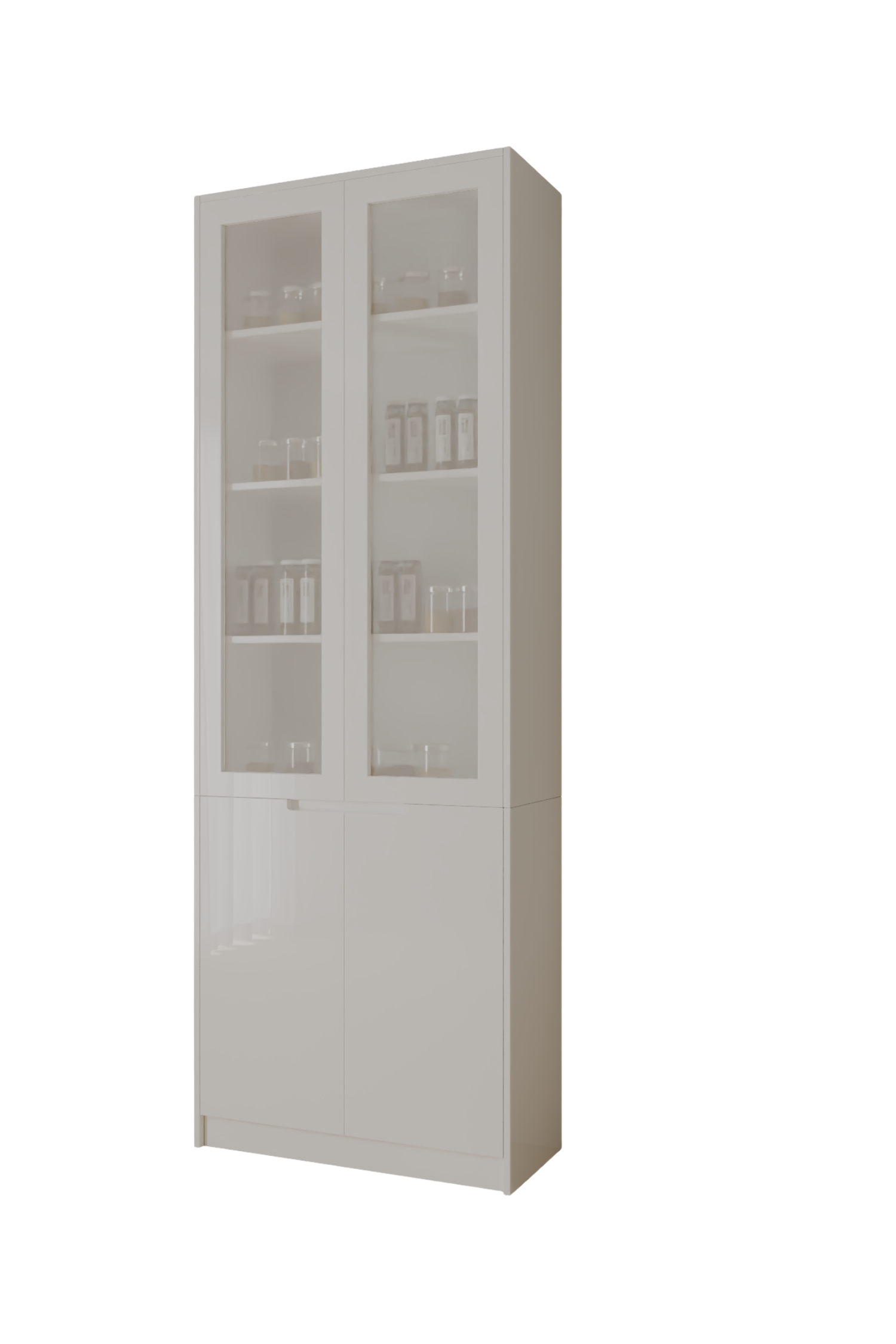 Tủ Bếp phủ acrylic Kõri trắng trang nhã 2501