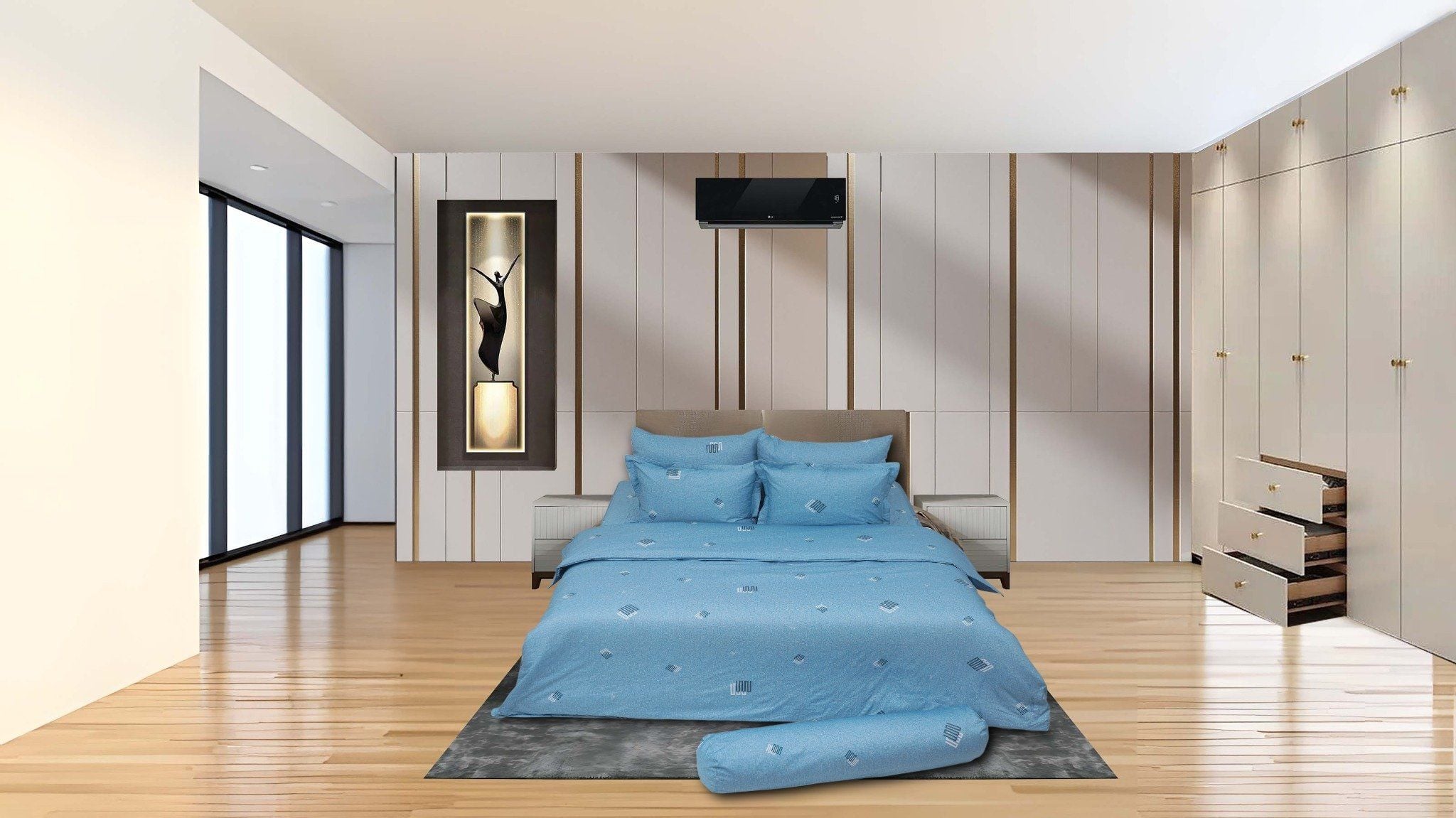 Bộ chăn ga gối cotton SH_BC25 117