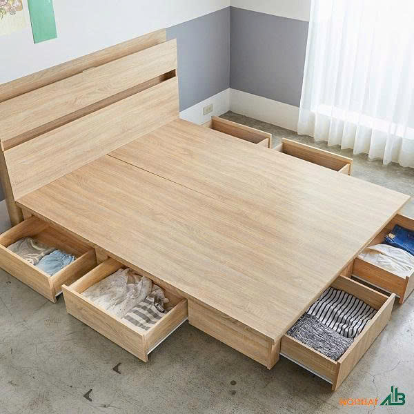 GN2501 Giường ngủ đôi Senja Nordic