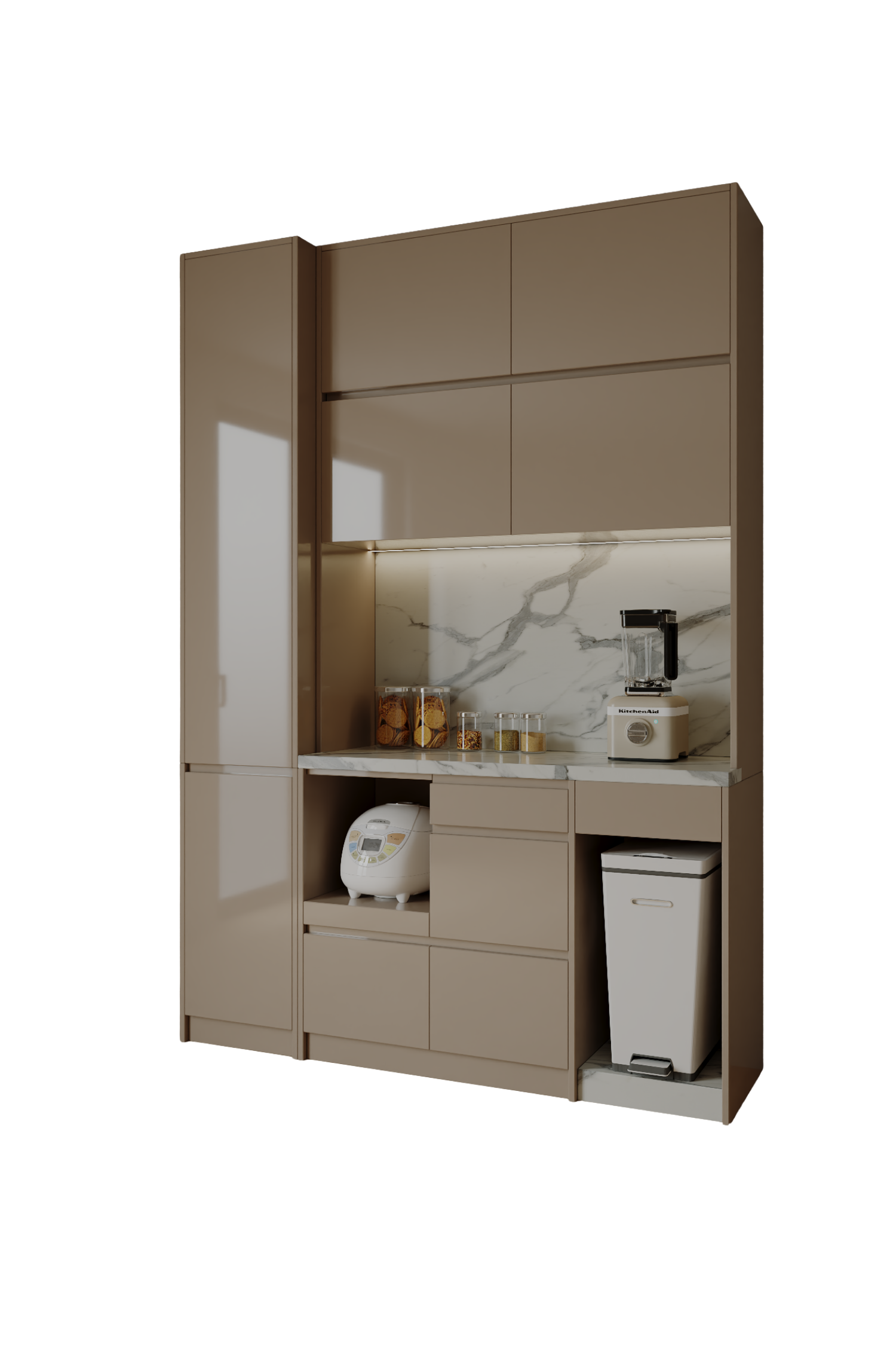 Hệ Tủ Bếp Hiện Đại Acacia TB2503