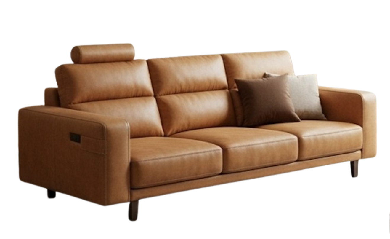 SF2508- Sofa  Da Phong Cách Bắc Âu Tối Giản