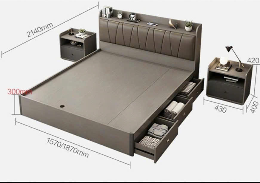 GN2502 Giường ngủ Mây Hira