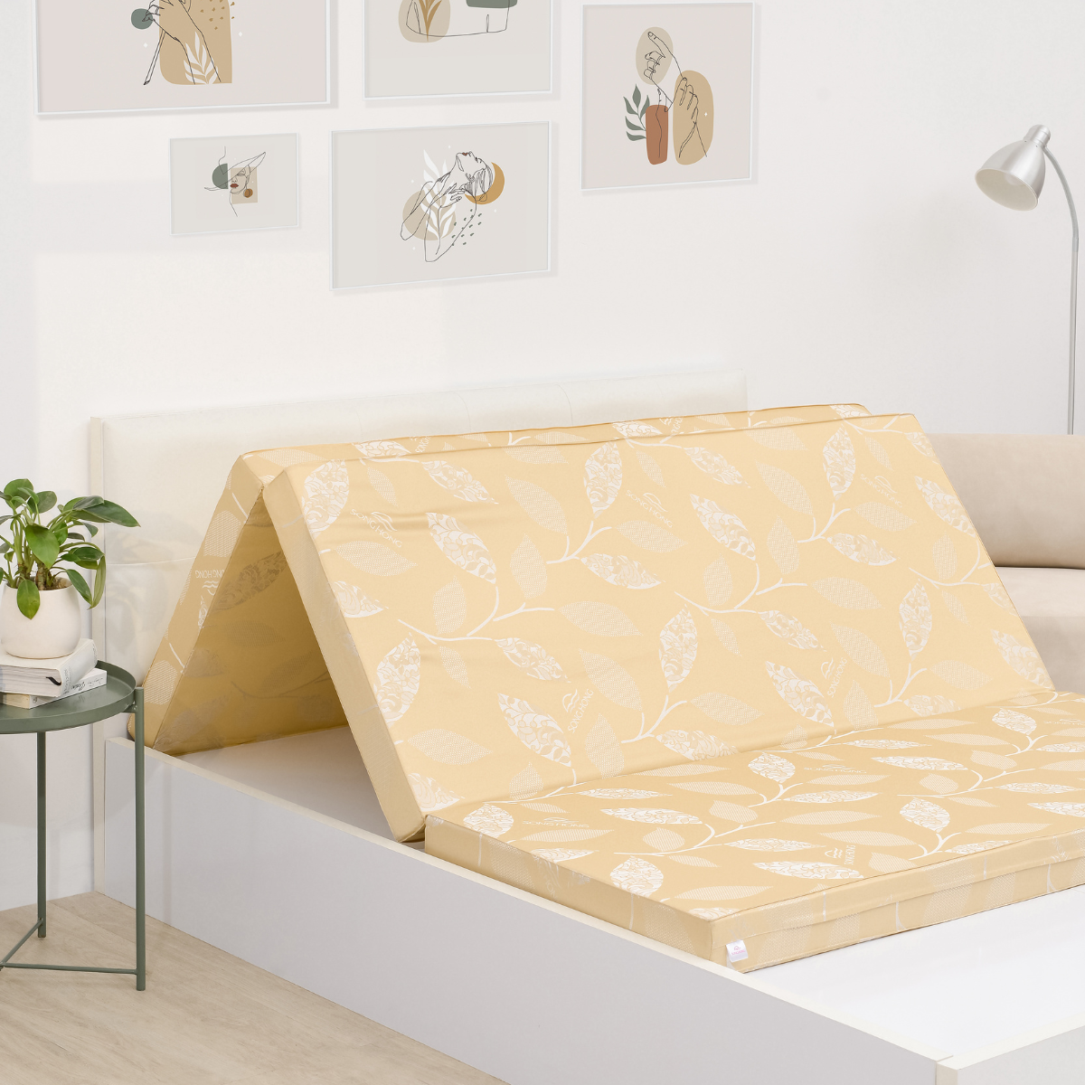 Đệm cứng bông ép tinh khiết S_DG21 007