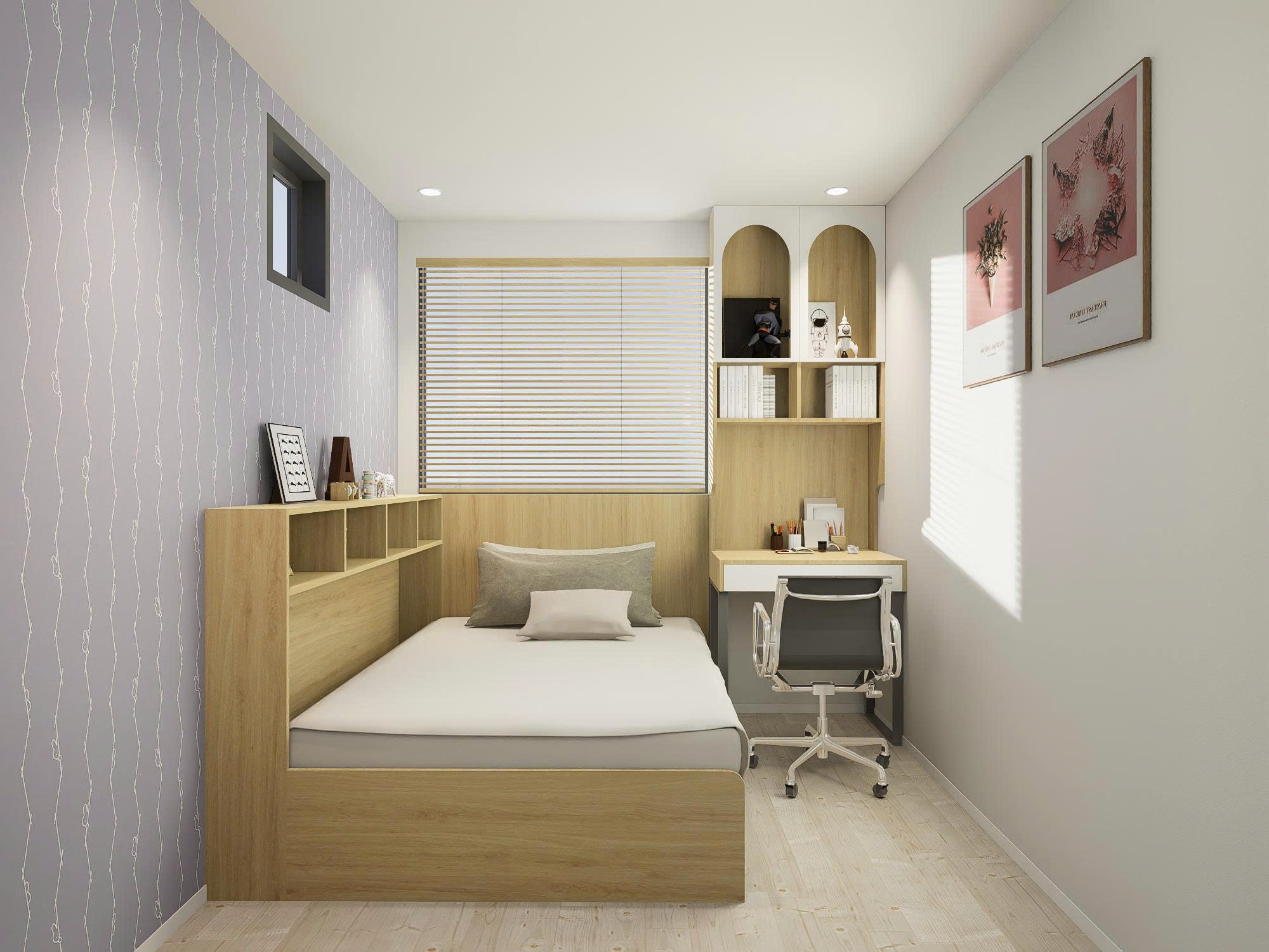 GN2509 Giường ngủ đơn cho bé trai