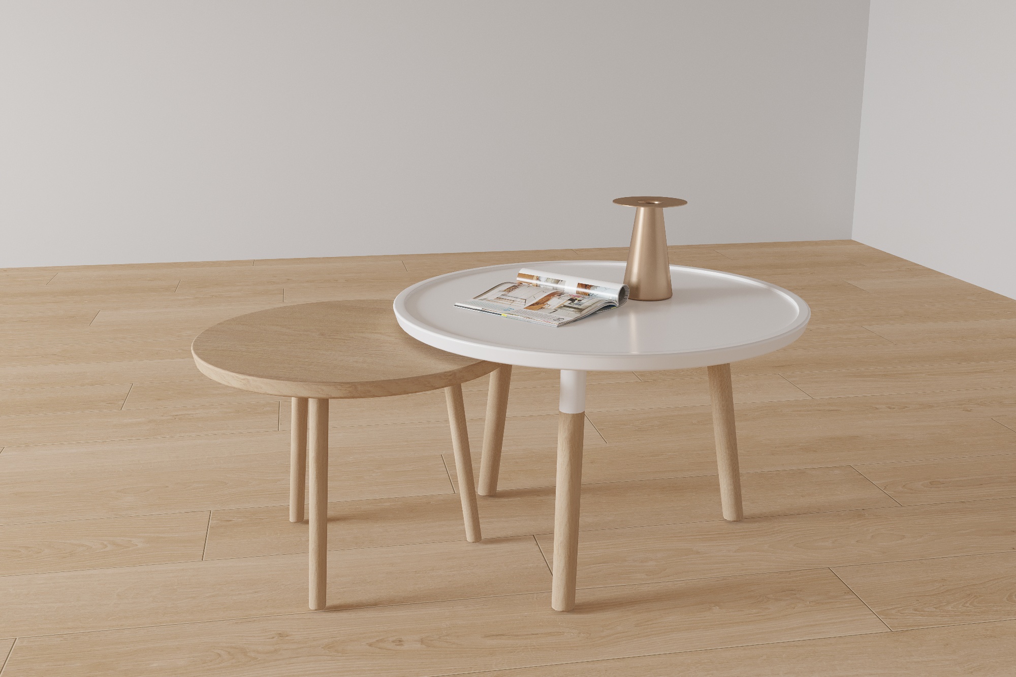 BTR-02 Hệ bàn trà đôi ScandiZen