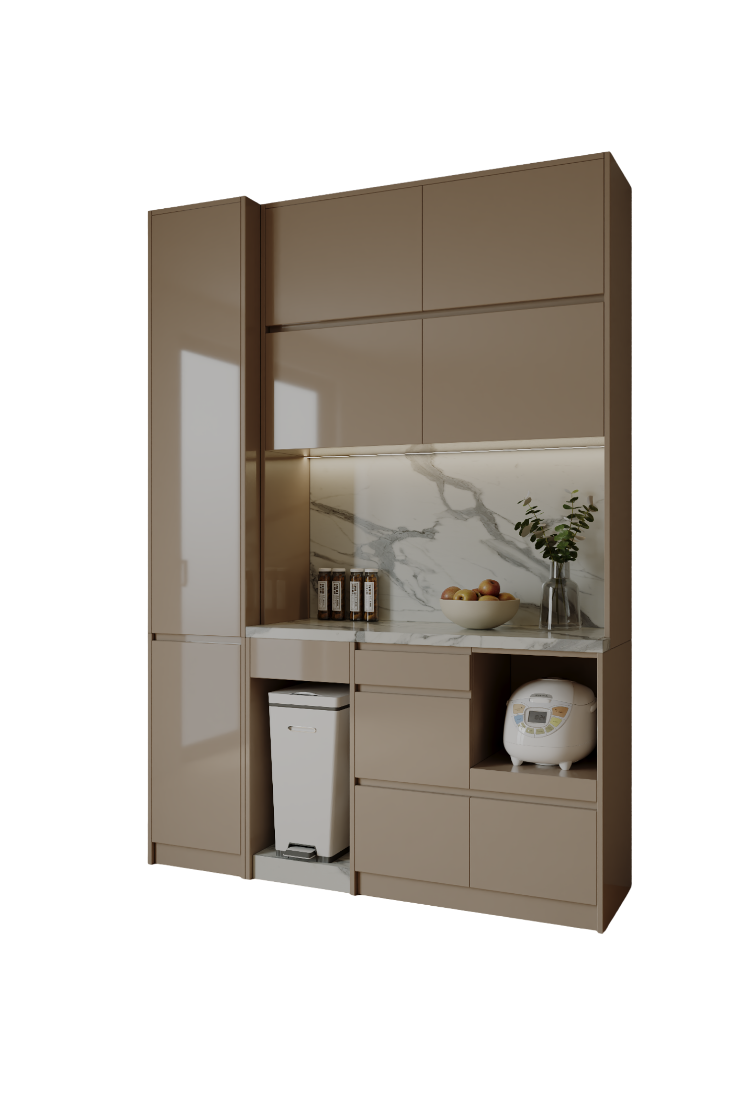 Hệ Tủ Bếp Hiện Đại Acacia TB2503