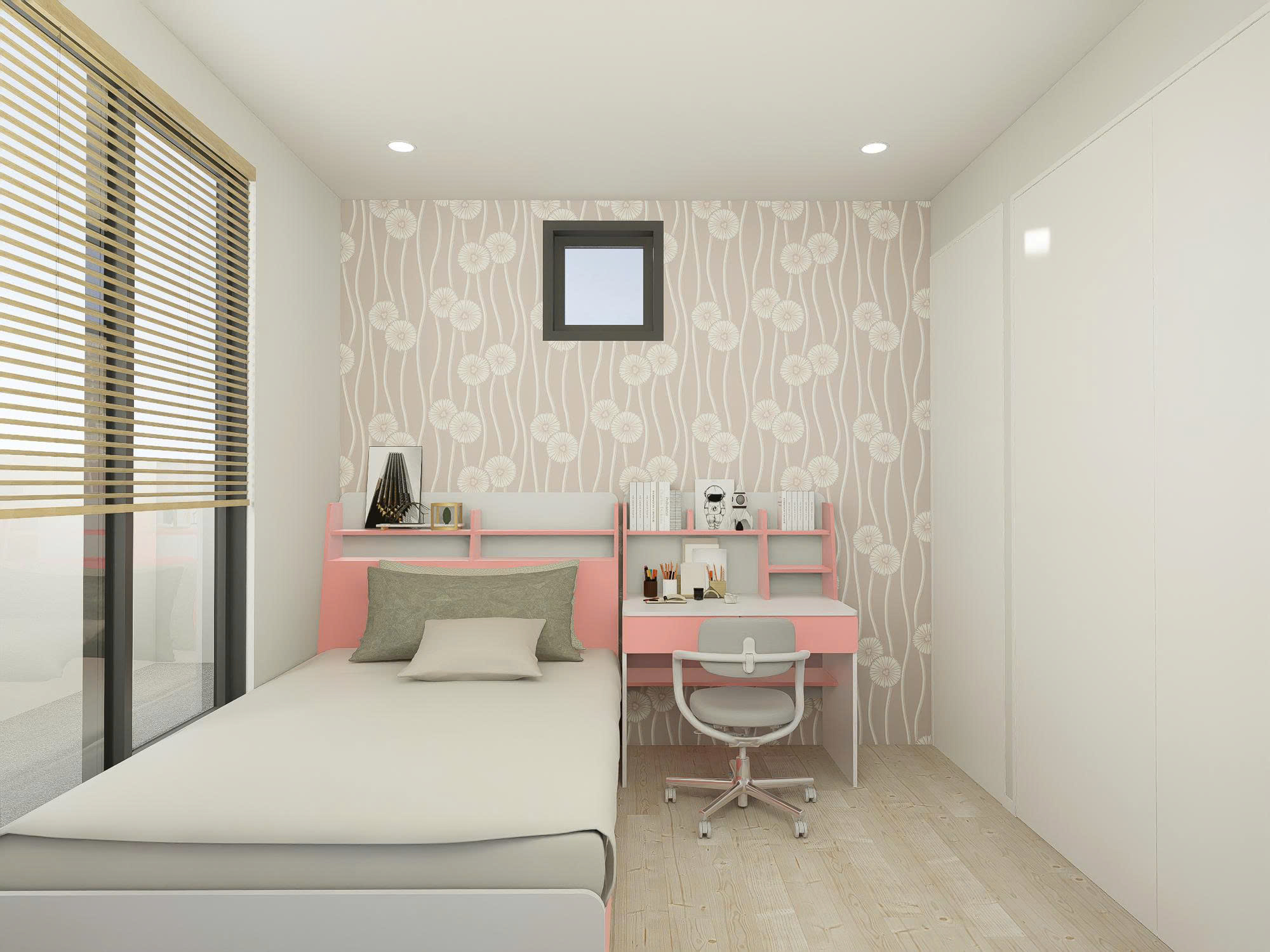 GN2511 Giường ngủ đơn cho bé gái