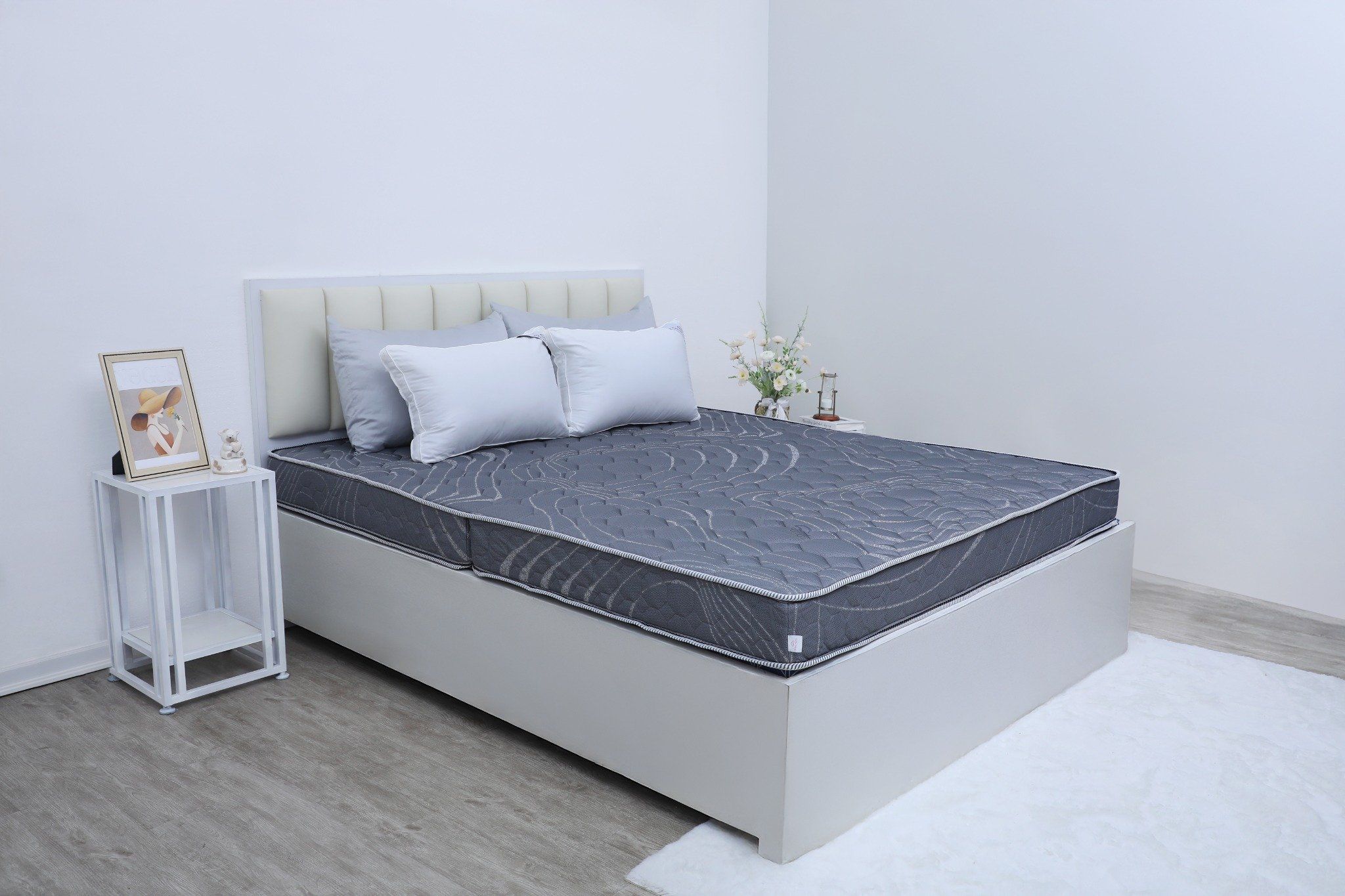 Đệm cứng bông ép tinh khiết mix foam SH_DF25 302