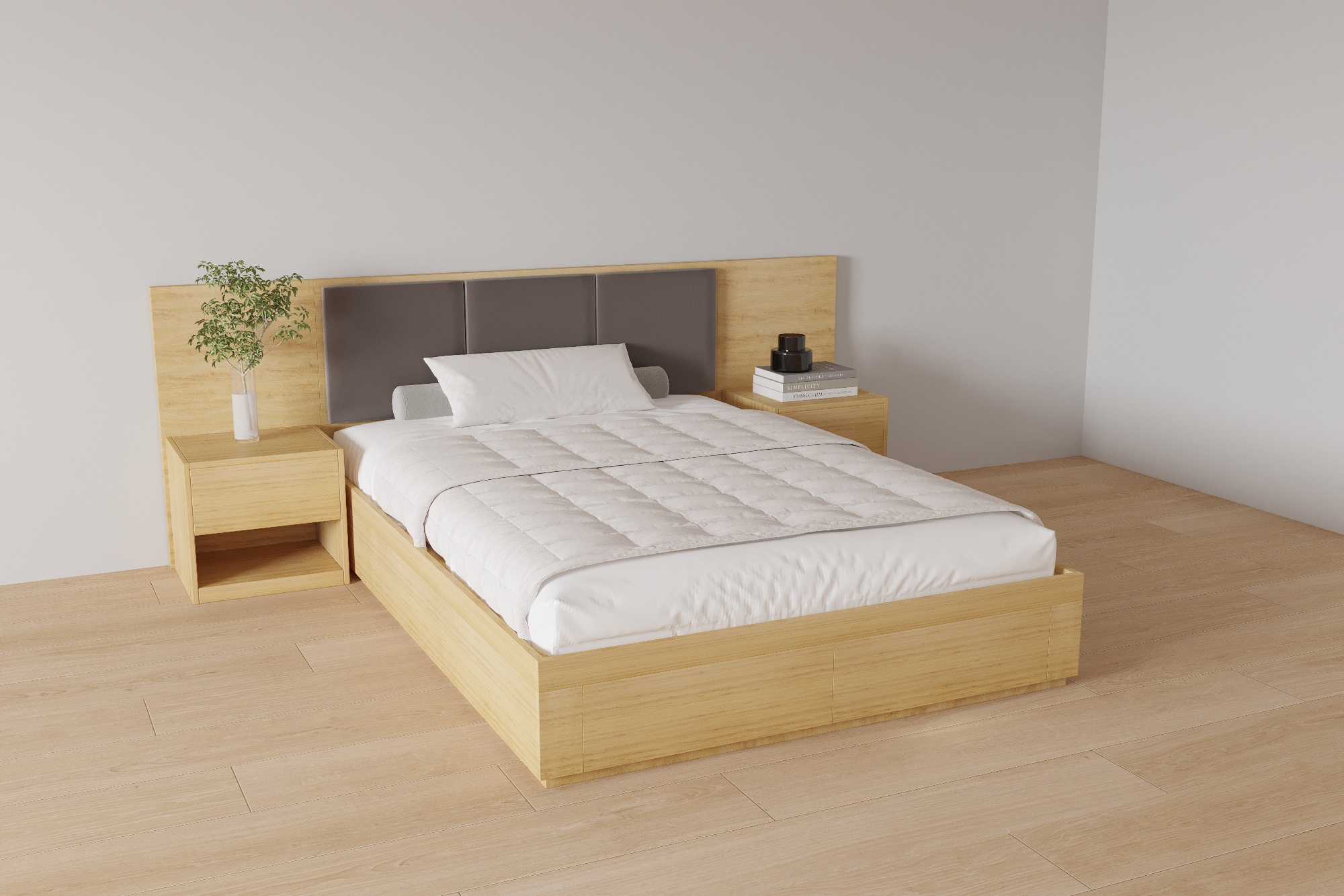 GN2503 Giường ngủ An Yên Scandi