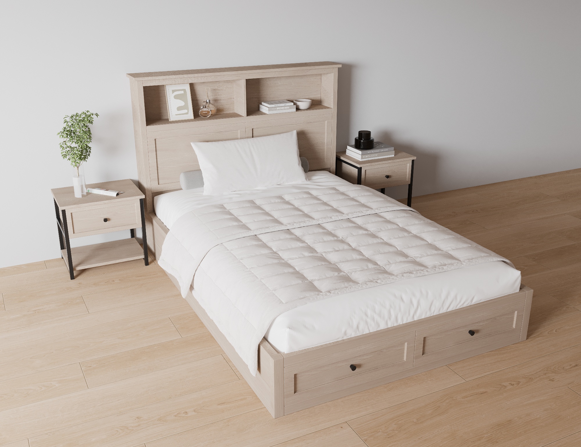 GN2507 Giường ngủ đơn Kyoto Hygge Rest