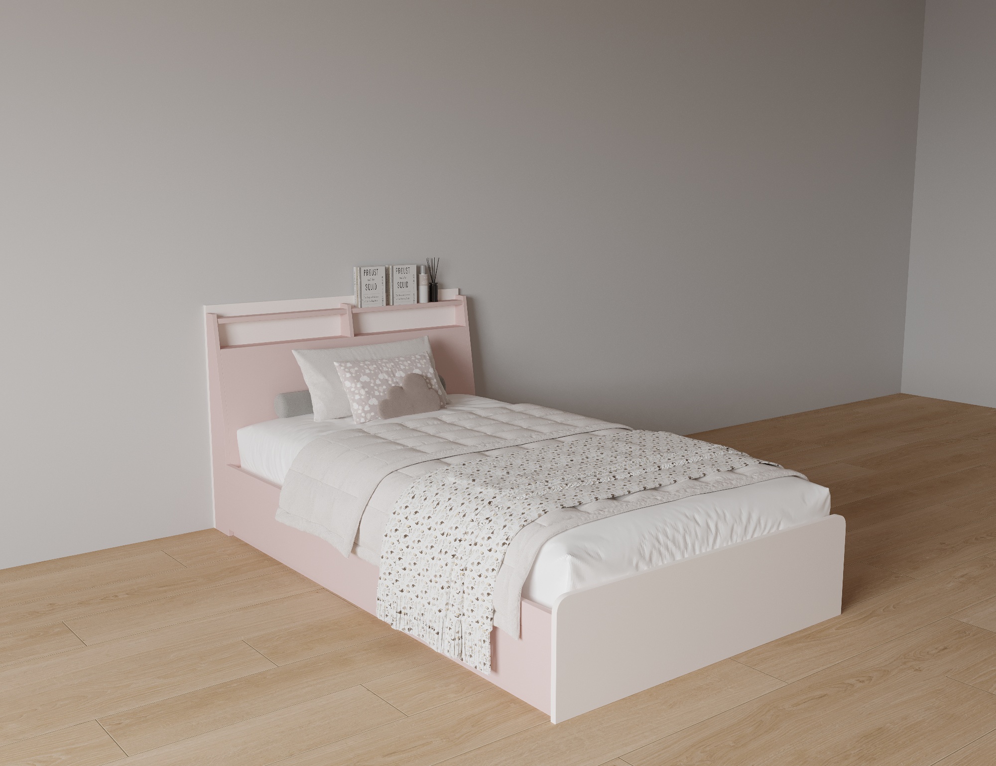 GN2511 Giường ngủ đơn cho bé gái