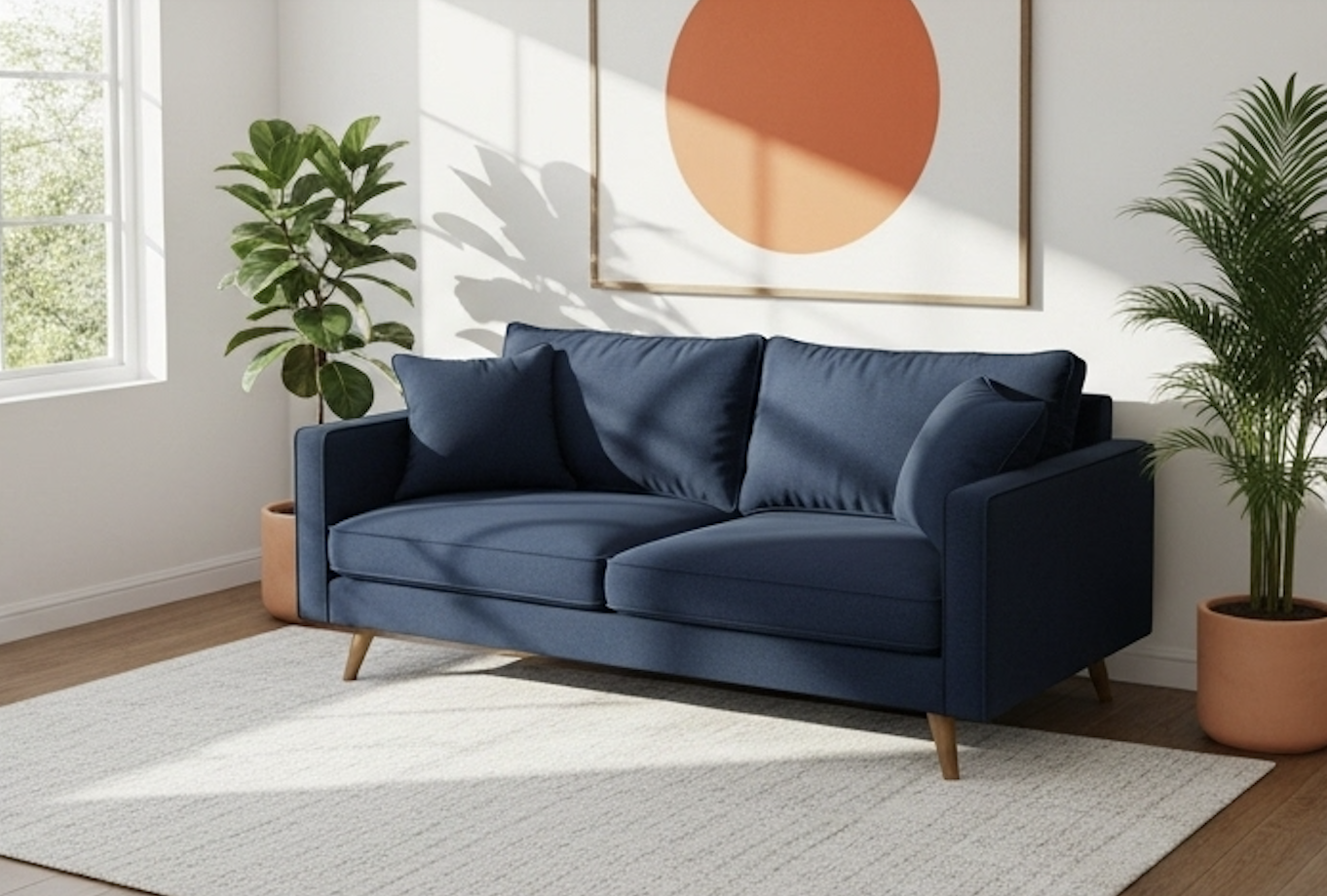 Mẫu SF2514 - Tuxedo Sofa, phong cách Bắc Âu hiện đại