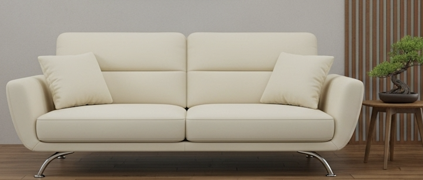 SF06 - Sofa Da Microfiber Màu Kem Kyoto