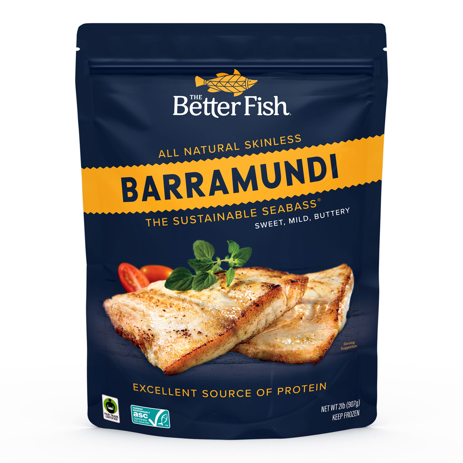 Cá Vược The Better Fish® Phi lê Không Da túi907g