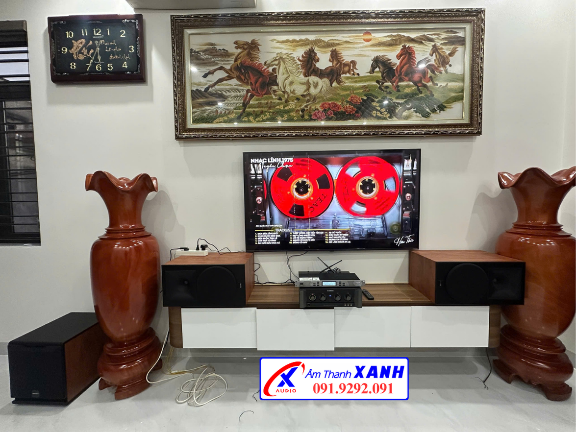 BỘ KARAOKE GIA ĐÌNH LOA PARAMAX KẾT HỢP CÔNG SUẤT LIỀN VANG.
