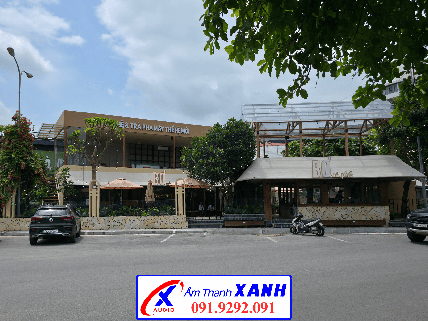 🔊 Hệ Thống Loa Sân Vườn - Cafe Bơ Tại Hải Dương