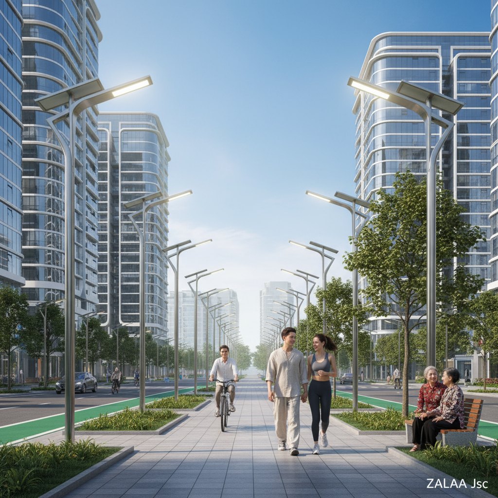Ảnh giải pháp Đèn Năng Lượng Mặt Trời Cho Dự Án ZALAA - Chiếu sáng công cộng, đô thị thông minh - đèn đường năng lượng mặt trời